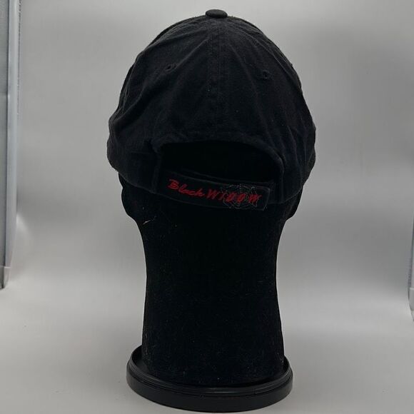 American Chopper Black Widow Hat Black Hook Loop Baseball Cap - Picture 3 of 6